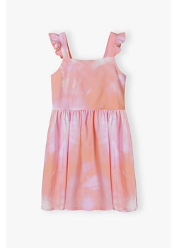 Kolorowa sukienka dla dziewczynki z ozdobnymi ramiączkami ze sklepu 5.10.15 w kategorii Sukienki dziewczęce - zdjęcie 170431355