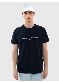 Koszulka męska z nadrukiem granatowa Oliver 403 ze sklepu Big Star w kategorii T-shirty męskie - zdjęcie 170432397