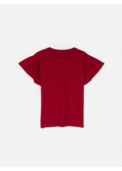 GATE Klasyczny bawełniany t-shirt z marszczeniami 34 ze sklepu gateshop w kategorii Bluzki damskie - zdjęcie 170436026