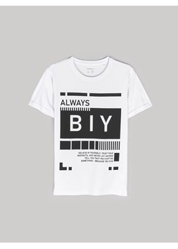 GATE Bawełniana koszulka z nadrukiem 3Y ze sklepu gateshop w kategorii T-shirty chłopięce - zdjęcie 170436536