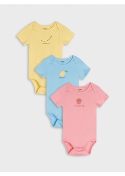 Sinsay - Body 3 pack - błękitny ze sklepu Sinsay w kategorii Body niemowlęce - zdjęcie 170438848
