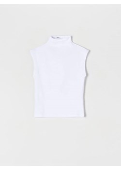 Sinsay - Top bawełniany - biały ze sklepu Sinsay w kategorii Bluzki damskie - zdjęcie 170438879