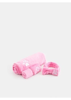 Sinsay - Ręczniki i opaska kosmetyczna 3 pack - różowy ze sklepu Sinsay w kategorii Ręczniki - zdjęcie 170439016