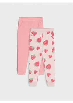Sinsay - Spodnie dresowe jogger 2 pack - różowy ze sklepu Sinsay w kategorii Spodnie dziewczęce - zdjęcie 170439057