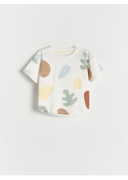 Reserved - T-shirt oversize - złamana biel ze sklepu Reserved w kategorii Koszulki niemowlęce - zdjęcie 170439417