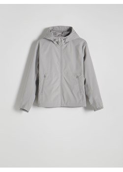Reserved - Gładka kurtka z kapturem - jasnoszary ze sklepu Reserved w kategorii Kurtki męskie - zdjęcie 170439565