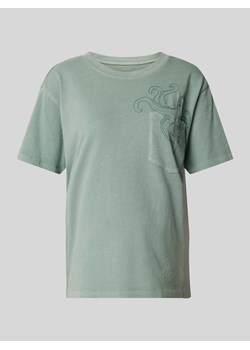 T-shirt z wyhaftowanym motywem ze sklepu Peek&Cloppenburg  w kategorii Bluzki damskie - zdjęcie 170442177