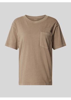 T-shirt z wyhaftowanym motywem ze sklepu Peek&Cloppenburg  w kategorii Bluzki damskie - zdjęcie 170442195
