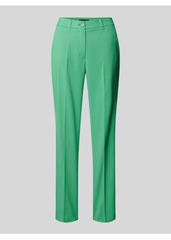 Spodnie materiałowe o kroju regular fit z kantami ze sklepu Peek&Cloppenburg  w kategorii Spodnie damskie - zdjęcie 170442267