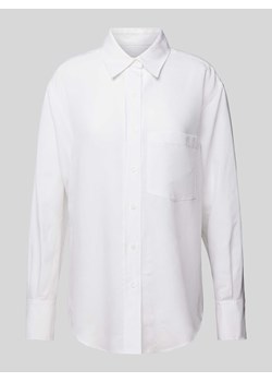 Bluzka koszulowa o kroju regular fit z dodatkiem lnu ze sklepu Peek&Cloppenburg  w kategorii Koszule damskie - zdjęcie 170442269