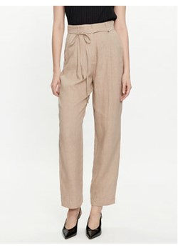 Marella Spodnie materiałowe Ilsa 2413131194 Beżowy Relaxed Fit ze sklepu MODIVO w kategorii Spodnie damskie - zdjęcie 170442756