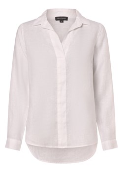 Franco Callegari Damska bluzka lniana Kobiety len biały jednolity ze sklepu vangraaf w kategorii Bluzki damskie - zdjęcie 170442846