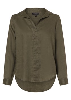 Franco Callegari Damska bluzka lniana Kobiety len khaki jednolity ze sklepu vangraaf w kategorii Bluzki damskie - zdjęcie 170442847