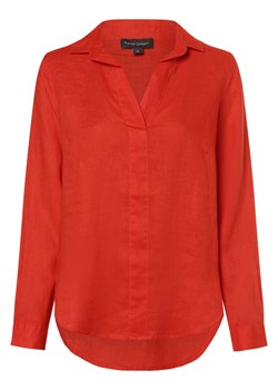 Franco Callegari Damska bluzka lniana Kobiety len czerwony jednolity ze sklepu vangraaf w kategorii Bluzki damskie - zdjęcie 170442849