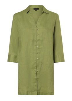 Franco Callegari Damska bluzka lniana Kobiety len groszkowy jednolity ze sklepu vangraaf w kategorii Koszule damskie - zdjęcie 170442856