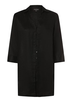 Franco Callegari Damska bluzka lniana Kobiety len czarny jednolity ze sklepu vangraaf w kategorii Bluzki damskie - zdjęcie 170442857