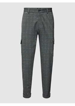 Spodnie materiałowe ze wzorem w kratę model ‘CiBotto’ ze sklepu Peek&Cloppenburg  w kategorii Spodnie męskie - zdjęcie 170445168