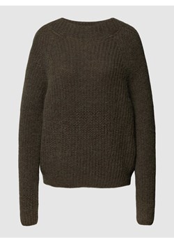 Sweter z dzianiny z prążkowanymi wykończeniami ze sklepu Peek&Cloppenburg  w kategorii Swetry damskie - zdjęcie 170445338