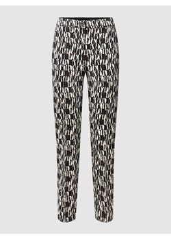 Spodnie ze streczu z wzorem na całej powierzchni ze sklepu Peek&Cloppenburg  w kategorii Spodnie damskie - zdjęcie 170445475