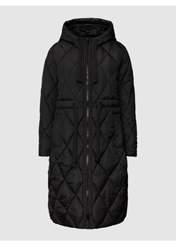 Płaszcz pikowany ze ściągaczem w talii model ‘OUTDOOR’ ze sklepu Peek&Cloppenburg  w kategorii Płaszcze damskie - zdjęcie 170445579