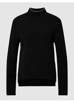 Bluzka z długim rękawem i wypustkami w kontrastowym kolorze ze sklepu Peek&Cloppenburg  w kategorii Bluzki damskie - zdjęcie 170445616