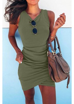 Sukienka IRINA GREEN ze sklepu Ivet Shop w kategorii Sukienki - zdjęcie 170448075