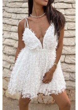 Sukienka AMBRILSA WHITE ze sklepu Ivet Shop w kategorii Sukienki - zdjęcie 170448088