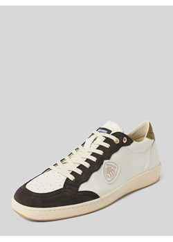 Sneakersy skórzane z naszywką z logo model ‘MURRAY’ ze sklepu Peek&Cloppenburg  w kategorii Buty sportowe męskie - zdjęcie 170451048