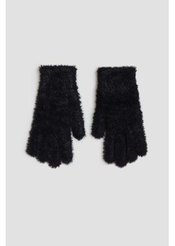 Futrzane rękawiczki czarne ze sklepu Moodo.pl w kategorii Rękawiczki damskie - zdjęcie 170453465