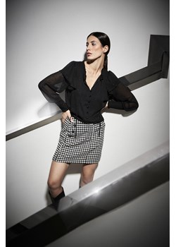 Spódniczka w pepitkę czarno-biała ze sklepu Moodo.pl w kategorii Spódnice - zdjęcie 170455369