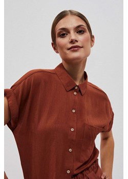 Wiskozowa koszula z kieszonką ze sklepu Moodo.pl w kategorii Koszule damskie - zdjęcie 170455875