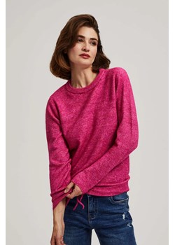 Sweter z wiązaniem fuksjowy ze sklepu Moodo.pl w kategorii Swetry damskie - zdjęcie 170456687