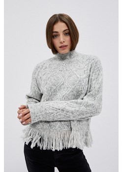 Sweter z golfem i frędzlami ze sklepu Moodo.pl w kategorii Swetry damskie - zdjęcie 170457248