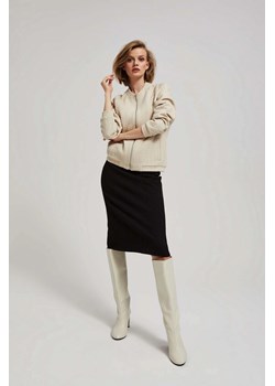 Ołówkowa spódnica w swetrowy wzór czarna ze sklepu Moodo.pl w kategorii Spódnice - zdjęcie 170460175