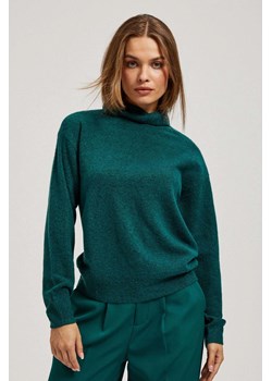 Sweter z golfem zielony ze sklepu Moodo.pl w kategorii Swetry damskie - zdjęcie 170461019