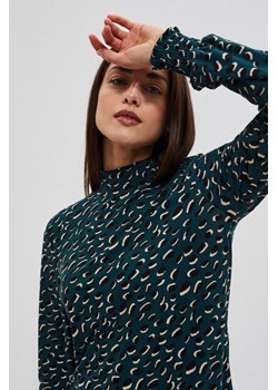 Bluzka z długim rękawem zielona ze sklepu Moodo.pl w kategorii Bluzki damskie - zdjęcie 170463576