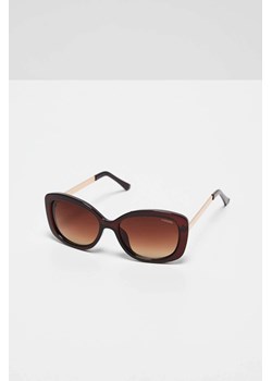 Okulary przeciwsłoneczne prostokątne brązowe ze sklepu Moodo.pl w kategorii Okulary przeciwsłoneczne damskie - zdjęcie 170464225