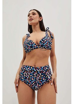 Dół od bikini z wysokiem stanem granatowy ze sklepu Moodo.pl w kategorii Stroje kąpielowe - zdjęcie 170464875