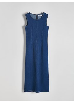 Reserved - Jeansowa sukienka maxi - granatowy ze sklepu Reserved w kategorii Sukienki - zdjęcie 170464929