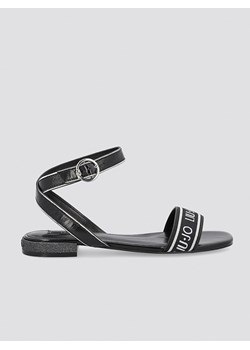 Liu Jo Skórzane sandały w kolorze czarnym ze sklepu Limango Polska w kategorii Sandały damskie - zdjęcie 170466586