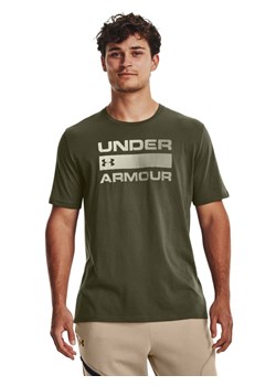 Under Armour Koszulka sportowa w kolorze khaki ze sklepu Limango Polska w kategorii T-shirty męskie - zdjęcie 170467036