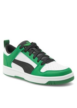 Puma Sneakersy REBOUND LAYUP LO SL JR 370490 24 Zielony ze sklepu MODIVO w kategorii Buty sportowe dziecięce - zdjęcie 170467907
