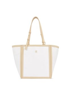 Tommy Hilfiger Torebka Th Essential S Tote Cb AW0AW16415 Beżowy ze sklepu MODIVO w kategorii Torby Shopper bag - zdjęcie 170467976