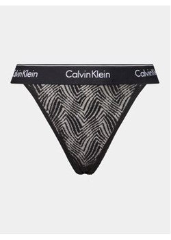 Calvin Klein Underwear Stringi 000QF7714E Czarny ze sklepu MODIVO w kategorii Majtki damskie - zdjęcie 170467987