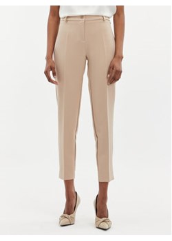 Maryley Spodnie materiałowe 24EB52Z/43PG Beżowy Regular Fit ze sklepu MODIVO w kategorii Spodnie damskie - zdjęcie 170468099