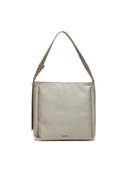 Calvin Klein Torebka Gracie K60K611663 Beżowy ze sklepu MODIVO w kategorii Torby Shopper bag - zdjęcie 170468296