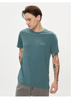 Lee T-Shirt Wobbly 112349081 Zielony Regular Fit ze sklepu MODIVO w kategorii T-shirty męskie - zdjęcie 170468309