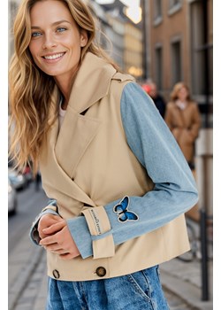 Krótki płaszcz Whispering Delight XS ze sklepu NAOKO w kategorii Płaszcze damskie - zdjęcie 170468808