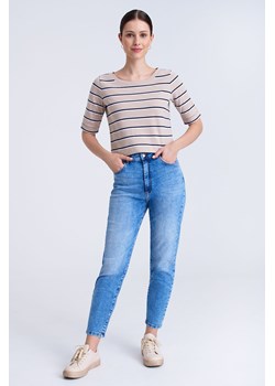 Spodnie jeansowe mom fit niebieskie ze sklepu 5.10.15 w kategorii Jeansy damskie - zdjęcie 170469658