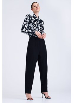 Spodnie damskie z prostą nogawką czarne ze sklepu 5.10.15 w kategorii Spodnie damskie - zdjęcie 170469726
